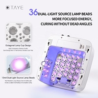 Lámpara de Uñas Profesional de Alta Calidad, Recargable, de Curado Rápido, Luz UV LED para Esmalte de Uñas en Gel