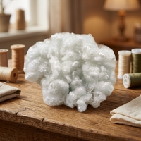 Matière première textile en fibre de polyester vierge 100% conjuguée creuse, résistante à l'abrasion