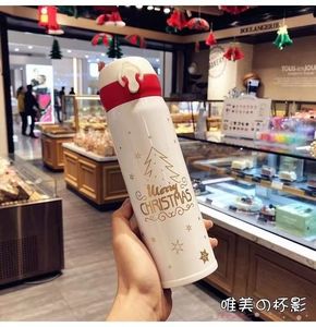 Nieuwe Kerst <span class=keywords><strong>Thermos</strong></span> 304 Cartoon Schattig Uiterlijk Niveau Kerst Cadeau Nieuwjaar Kinderen Roestvrij Staal Thermosfles - Product Image 5