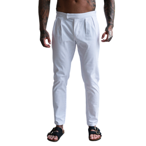 Gingtto Casual <span class=keywords><strong>pantaloni</strong></span> comodi elastici <span class=keywords><strong>pantaloni</strong></span> di <span class=keywords><strong>lino</strong></span> di cotone uomo - Product Image 4