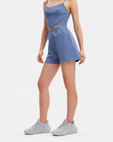 Ensemble de sport décontracté 2 pièces pour femme, col en V, sans manches, taille élastique, jogging, grande taille XL, respirant, séchage rapide, 100% coton