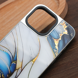 เคสโทรศัพท์ลายหินอ่อนแบบกำหนดเอง ดีไซน์คล้ายกระจก สำหรับ iPhone 17 16 15 Pro <span class=keywords><strong>Max</strong></span> ป้องกันแรงกระแทก เงางาม หรูหรา ขายส่ง ป้องกันรอยนิ้วมือ - Product Image 2