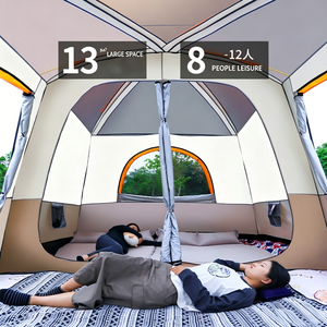 Carpa de Camping <span class=keywords><strong>M1</strong></span> Personalizada, Automática, para las Cuatro Estaciones, Doble Capa, para 5+ Personas, Portátil, Impermeable, Transpirable, de <span class=keywords><strong>2000</strong></span>-3000 mm, Oxford 210D - Product Image 3