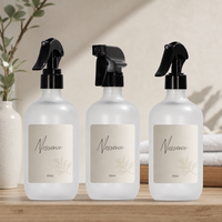 Bouteille pulvérisateur noire brillante avec logo OEM pour emballage cosmétique, bouteille pulvérisateur en plastique écologique, pulvérisateur à gâchette, bouteille pulvérisateur pour cheveux