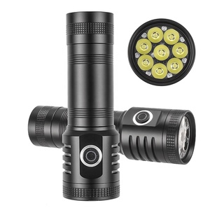 Mini lampe torche <span class=keywords><strong>led</strong></span> haute puissance rechargeable puissante lampe de poche edc extérieure lumière manuelle haute lumens 100000 lampes de poche - Product Image 1