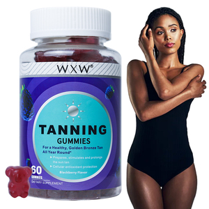 Gommes de bronzage personnalisées professionnelles Supplément Gummy Candy Dietary Beauty Skin Collagen Gummies - Product Image 1