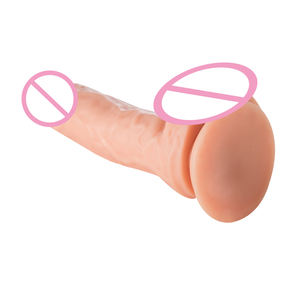 Güçlü vantuz ile büyük kalın yapay penis, vajinal g-spot ve Anal oyun yapay penis için kavisli şaft ve top ile esnek horoz - Product Image 3