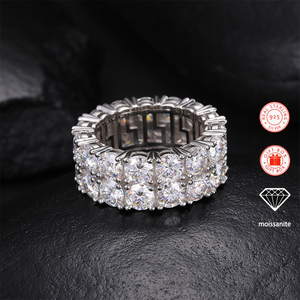 1 anillo <span class=keywords><strong>de</strong></span> moissanita con incrustaciones para hombre, anillo <span class=keywords><strong>de</strong></span> <span class=keywords><strong>plata</strong></span> <span class=keywords><strong>de</strong></span> ley S925 chapado <span class=keywords><strong>en</strong></span> <span class=keywords><strong>oro</strong></span> <span class=keywords><strong>de</strong></span> 18 quilates, anillo estilo hip hop - Product Image 5