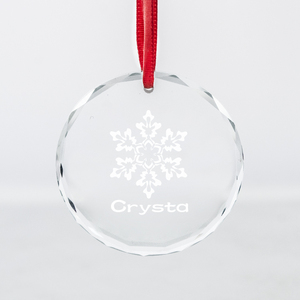 Bán buôn trống K9 giáng sinh kính đồ trang trí trang trí tùy chỉnh 3D khắc laser treo mặt dây chuyền pha lê - Product Image 2