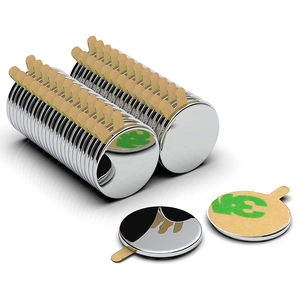 Nhỏ Neodym Neodium N35 N52 N54 Dính Đĩa Vòng Khối Đất Hiếm Neodymium NdFeB Nam Châm Với 3M Băng Dính - Product Image 2