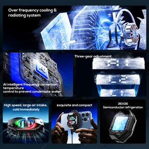 MEMO DL20 Back Clip18W Hight Power RGB LED Temperature Display Cooling Fan Cell <b>Mobile</b> <b>Phone</b> Cooler - Product Image 3