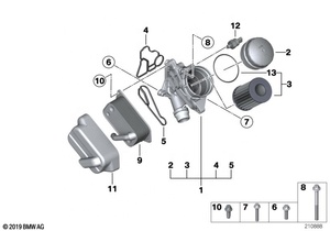 Kit de joint de boîtier de filtre à huile de haute qualité pour <span class=keywords><strong>KIBI</strong></span> pour BMW E60 E61 E90 E81 E90 E91 11428637820 joint de refroidisseur - Product Image 5