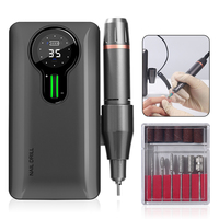 2026 CM.NAIL S506 Ponceuse à ongles 35000 tr/min, Kit de ponceuse à ongles USB haute vitesse avec fonctions avant et arrière