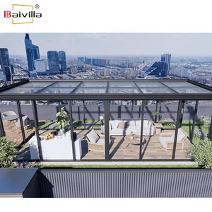 Vente directe d'usine Villa résidentielle Hôtel Terrasse Solarium Véranda Serre Ensemble Serre en aluminium et verre Véranda - Product Image 5
