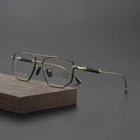 Lunettes de lecture optiques unisexes de luxe, légères, faites à la main, monture carrée en bois de santal et titane, style rétro 2026