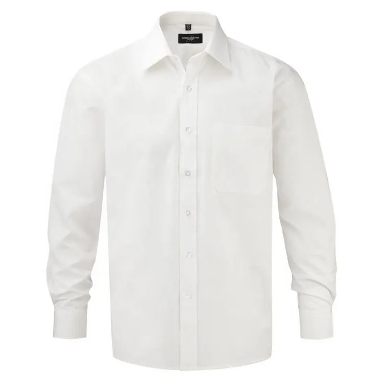 Factory Supply Long Sleeve Custom White Mens Office Dress Shirts