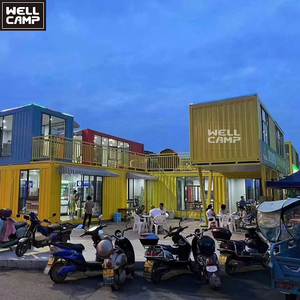 Nhà Máy Cung Cấp Trực Tiếp Gói Phẳng Container Trung Tâm Mua Sắm Prefab Nhà Container Cửa Hàng Chợ Prefab Cửa Hàng Cà Phê Với Giá Rẻ Hơn - Product Image 1