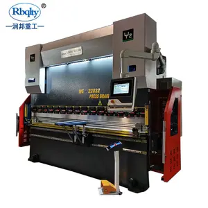 Rbqlty New 220T 3200mm Hydraulic CNC Press Brake Machine With Delem DA53T System