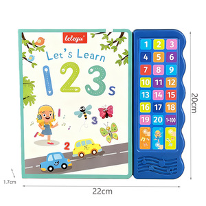 Leleyu Let's Learn 123 ABC First Words Interactive Sound <b>Book</b> For Toddlers Early <b>Education</b> Music Touch Response <b>Book</b> - Product Image 3