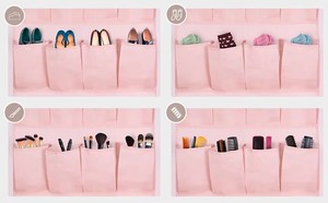 Authentic Foldable Door Shoe Storage Organizer 20 Pockets Hanging Storage Bags 2 Hooks Durable Non-Woven Fabric for <b>Wardrobe</b> - Product Image 6