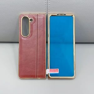 Funda de Cuero con Tapa Completa y Forro, Cristal Templado Degradado, Fundas para Teléfono Móvil con Galvanoplastia - Product Image 4