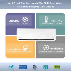 ZERO 9000Btu 12000Btu 18000Btu 24000Btu AC Split Wall Mounted <b>Air</b> Conditioner for Household OEM <b>Mini</b> Conditioners Wall Mounted S - Product Image 5