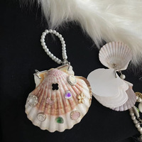 Article tendance : Mini-ornement de carnet naturel avec chaîne de fausses perles, décoration vintage incrustée de pierres précieuses pour sac et téléphone, cadeau
