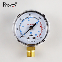 Alat Ukur Industri 0.16 25 31.5 40 MPa 3500 4000 psi Manometer Pengukur Tekanan Gas Udara untuk Regulator