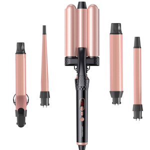 FYD Wholesale - <span class=keywords><strong>Fer</strong></span> à <span class=keywords><strong>friser</strong></span> professionnel en céramique 5 en 1 avec écran LCD, adapté aux salons de coiffure - Product Image 1