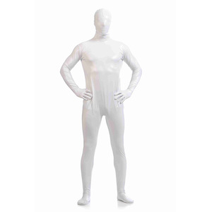 <span class=keywords><strong>Combinaison</strong></span> complète moulante en spandex brillant unisexe - Product Image 3