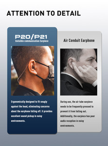 Casque PTT Premium à Oreille Unique pour Talkie-Walkie, Écouteur de Sécurité Discret, Oreillette Latérale Unique pour Agents Secrets et Bodyguards - Product Image 5