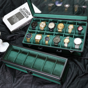 Caja de Relojes Automática de Doble Puerta Personalizable de Lujo con Abrecajas Automático para Marcas de Relojes de Alta Gama y Minoristas de Regalos - Product Image 1