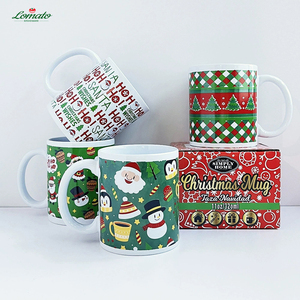 Taza de Cerámica Blanca Sublimable con Diseño Navideño Personalizable, Taza de Café de 320 ml para Regalo Festivo - Product Image 2