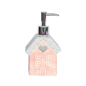 ขวดเจลล้างมือเซรามิกสีชมพูสุดสร้างสรรค์ อุปกรณ์อาบน้ำในห้องน้ำ ของตกแต่งบ้าน - Product Image 5