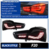 Feux arrière modifiés Veidt pour BMW Série 1 F20 (2015-2018), style écailles de dragon LED, clignotants dynamiques