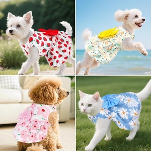 Vestido para Mascotas GS, Adorable, Elegante, con Volantes Florales, Ecológico, de Poliéster, para Perros Pequeños y Gatos, para Bodas, Uso Diario, Fiestas - Product Image 2