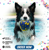 Ballon en EVA perforé durable en gros pour l'entraînement de récupération en extérieur, jouets à mâcher pour animaux de compagnie pour grandes races de chiens agressifs