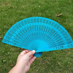 Multicolor Wooden Hand Held Folding <b>Fan</b> Vintage Bamboo Hollow Carved <b>Handheld</b> <b>Fans</b> for Wedding <b>Fan</b> Staves - Product Image 6