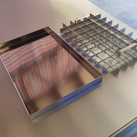 Haute température de fonctionnement 800x600 660x450 600x400mm plateaux de boulangerie de chariot de cuisson en acier inoxydable pour four