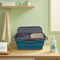 Boîte de rangement pliable en plastique personnalisable Organisateur pliable pour usage domestique pour le linge avec fonction de suspension