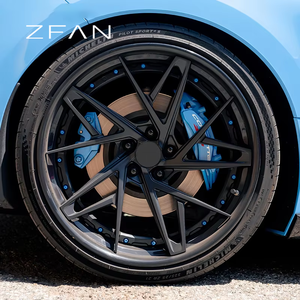 Rines de Aleación ZFAN de 17-24 Pulgadas, 5x112 5x130, Forjados en 6061-T6, de Fibra de Carbono, Escalonados, Personalizados para Carreras, para Lamborghini Urus y Corvette C8 - Product Image 1