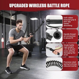 Wellshow Sport Portable Arm Exerciseur Cordes de combat lestées sans <span class=keywords><strong>corde</strong></span> <span class=keywords><strong>Corde</strong></span> d'entraînement robuste pour la salle de sport à domicile - Product Image 3