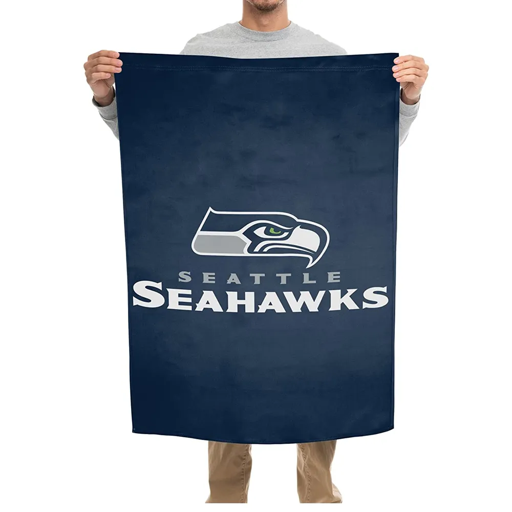 Riesige Auswahl Tolle Preise Benutzer definierte Größe Garten Wand dekoration NFL Flagge Seattle Seahawks