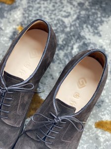 <span class=keywords><strong>Chaussures</strong></span> pour hommes Derby New Gulen, petites, marron, en <span class=keywords><strong>cuir</strong></span> anti-velours, style business décontracté, semelle en <span class=keywords><strong>cuir</strong></span> cousue à la main Goodyear, respirantes - Product Image 3