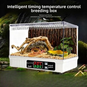 Terrario Riscaldato a Temperatura Controllata per Rettili, Gechi, Serpenti e Altri - Uso Esterno, Materiale ABS, Rimovibile e Lavabile - Product Image 4