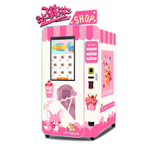 Venta al por mayor máquina de helados suaves máquinas expendedoras de helados de autoservicio completamente automático para pequeñas empresas - Product Image 1