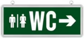 Có thể sạc lại LED TREO TƯỜNG an toàn cháy nổ đơn hoặc đôi mặt kháng khẩn cấp ánh sáng Exit dấu hiệu - Product Image 5