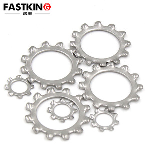 SUS316 Lock <strong>Washers</strong> with External Teeth DIN6797A Pressure <strong>Washer</strong> Plain Finish - Product Image 3