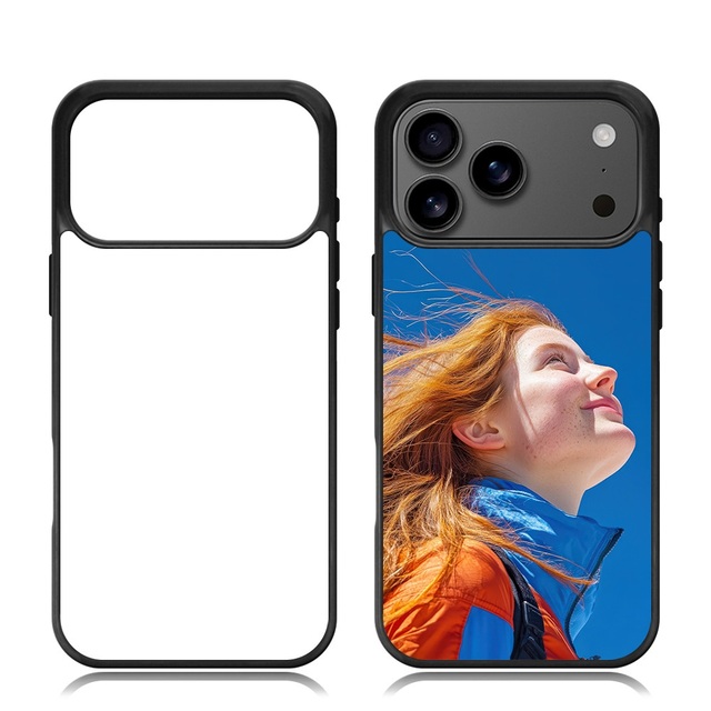 For iphone 17 Air 16 15 14 13 12 11 Pro Max Plus Mini DIY Sublimation Blank Rubber TPU+PC Printing Case for iphone XR XS MAX SE