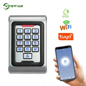 새로운 방수 와이파이 Tuya App 스마트 도어 잠금 RFID 카드 액세스 컨트롤러 K8 금속 키패드 독립형 도어 액세스 제어 시스템